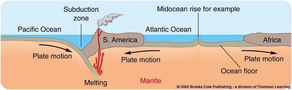 2. Identified about a dozen major B and minor ones 3. Plates composed of a layer of uppermost mantle and a layer of either oceanic or continental above 4.