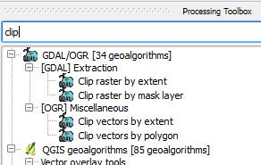 Double click on GDAL Clip raster by mask layer p. Set the Input layer to the merged dem created in the previous step i.e. the one labelled Output layer in the table of contents.