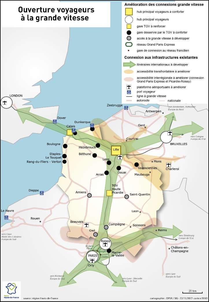 Rail infrastructure network in Hauts-de-France Importance of a secondary network to