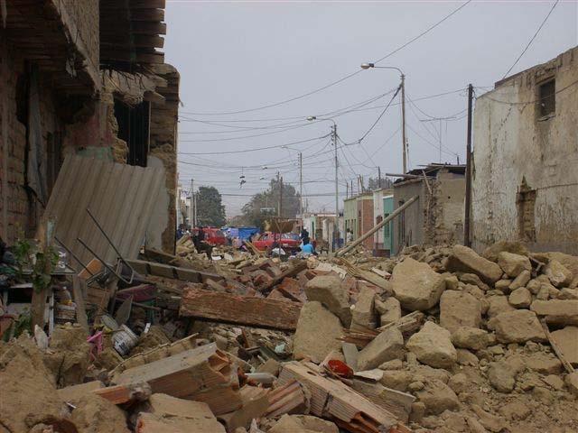 M 8.0 Peru 2007 Pisco: Warning time: 68,000 people 80% buildings destroyed 50 km