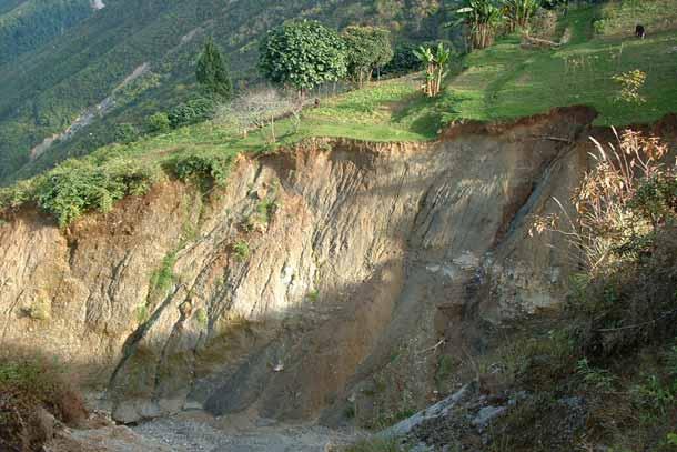 Landslides Most occur in the eastern and southern foothills belt where the terrain is