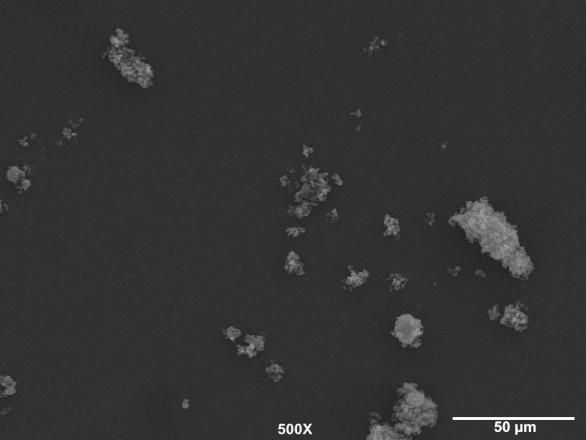 More SEM images of the microspheres can be found in Appendix II.