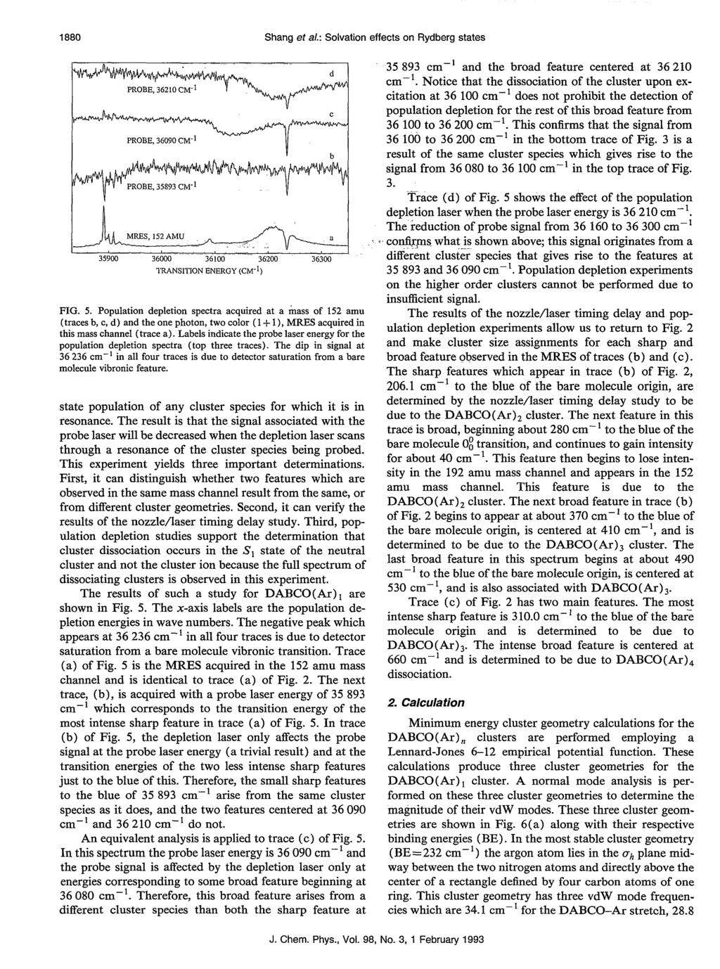 1880 Shang et al.: Solvation effects on Rydberg states 35900 36000-36100 36200 36300 TRANSITION ENERGY (em I) FIG. 5.