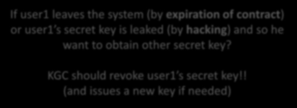 and so he want to obtain other secret key?