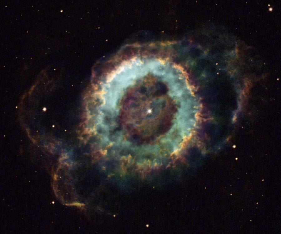 Planetary nebula are the ejected outer shell of red giants. They only last a few tens of thousands of years, and aren t actually anything to do with planets.