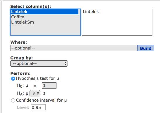 Statcrunch: Confidence intervals Load data into Statcrunch.