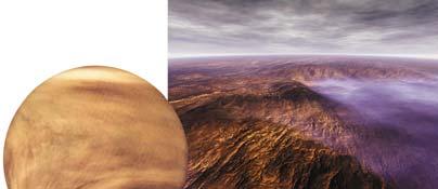 Venus Earth Nearly identical to Earth: Size, Composition, Density Surface hidden