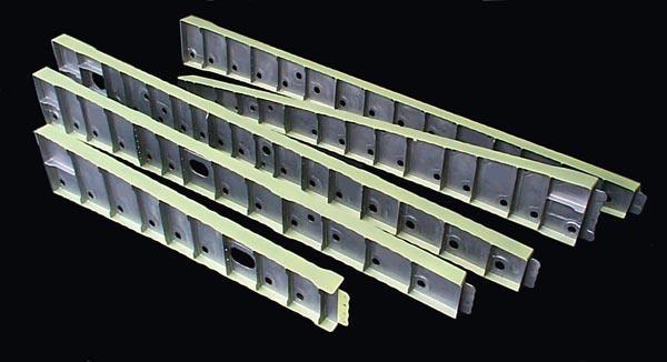 Materials Titanium alloy High specific strength Example Ti 6Al-4V Yield 830 MPa, density 4510 kg.