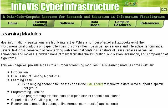 InfoVis Learning Modules: