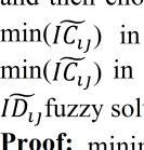 Proof: Since all ( ) and then the current objective of optimal ( ) fuzzy solution can not