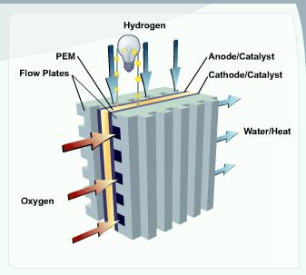 Polymer electrolyte membrane fuel cells PEM fuel cells deliver high power density which provides low weight, low cost and low volume.