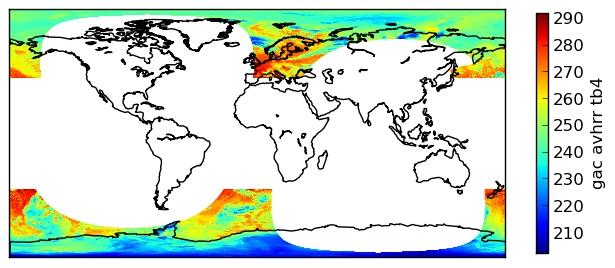 Ice Surface Temp (OSI-205) Integrated Ice, Sea and Marginal Ice Zone Surface Temperature.
