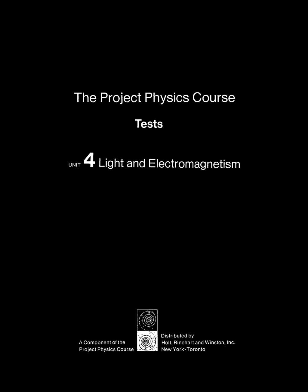 Component of the Project Physics Course