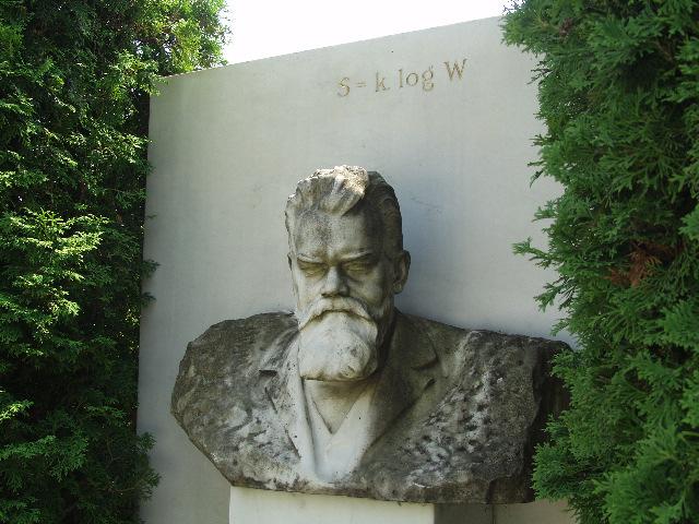 Boltzmann equation for entropy [jkv BoltzmannTomb.jpg] 12/15.