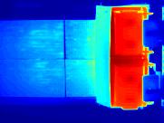 Thermal images collected during scan heating experiment.