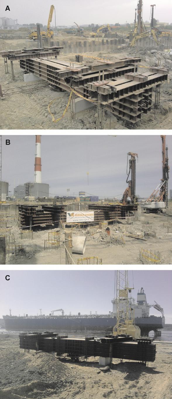 4.7 pav. Polių bandymai statine apkrova: A ir B objektas: Biokuro ir atliekų termofikacinės jėgainės nauja statyba Kretainio g.
