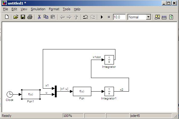 Figure 6 This simulink schematic for simulating our robotic system is now complete. We only need to visualize the result.