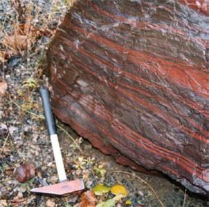 Banded Iron Formations (BIFs) Varying O2 amount Alternating iron-rich layers and ironpoor