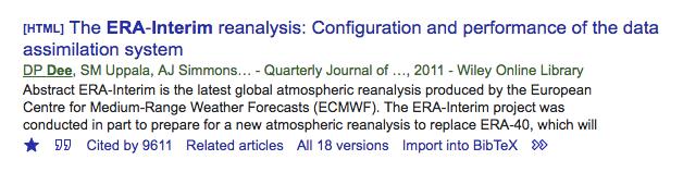 We will often refer to reanalysis products Reanalysis (e.g.