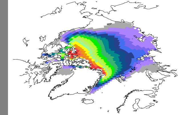 A 5-member 1958-present sea ice reconstruction October-November Arctic sea thickness Reconstruction IceSat Guemas et al, CD,