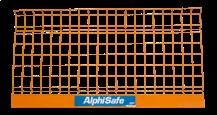 Dalphi DALPHI ACCESSORIES Grid* Dimensions W x H (m) Weight (kg) Description 1.25 x 1.30 7.60 The wire grid is galvanised, with polyester powder coating 2.40 x 1.30 13.90 2.50 x 1.30 14.