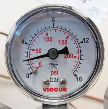 (f) System under Pressure How to read a pressure gauge? Pressure gauge used for gas cylinder is usually a positive pressure gauge.