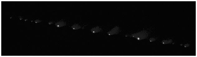 Jupiter s Deep Atmosphere: S-L 9 Comet Shoemaker-Levy 9 16-22 July 1994 23 visible fragments entered Jupiter s atmosphere All less than ~ 1 km in diameter Entry speed of ~ 60 km.
