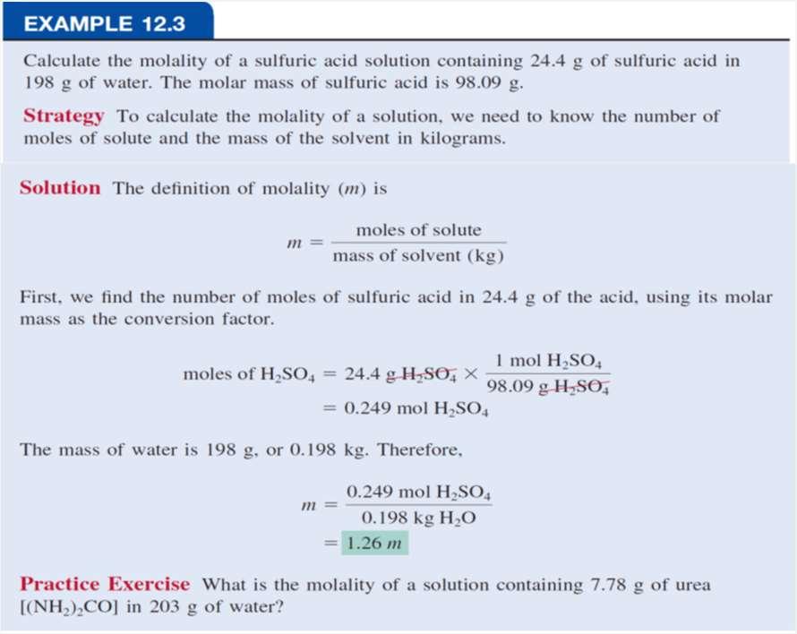 Types of Molarity (M) Molarity was defined as the number of moles of solute in 1 L of solution moles of solute M = liters of solution The units of