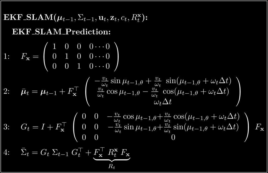 EKF SLAM: Motion Prediction