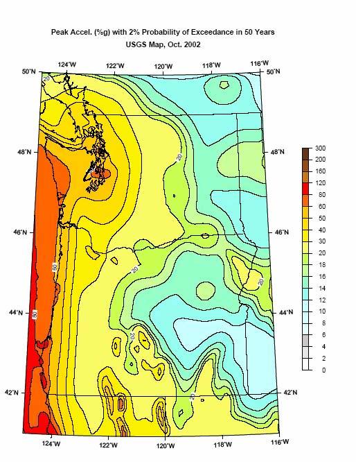 USGS Map for Pacific Northwest Instructional Material