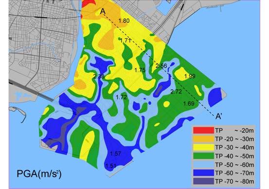 year. The areas that had experienced liquefaction in the 1987 Chiba-ken Toho-oki Earthquake did re-liquefy.