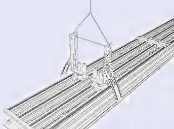 Figure 3 Installation spring clip is supplied with 8 pre-set notch positions to suit variable ceiling types.