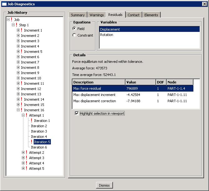 L4.35 Helping Abaqus Find a Converged Solution Job Diagnostics / Message file (edited) L4.36 Helping Abaqus Find a Converged Solution Use this information.