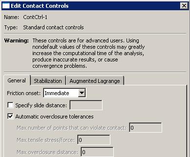 L5.35 Chattering Between Contact Surfaces An edited summary from the.msg file is shown below: INCREMENT 111 STARTS.