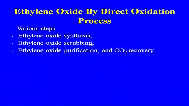 So, these are the two major problems, which relate to the use of the oxidation process of the chlorine ethylene sorry not chlorine, ethylene.