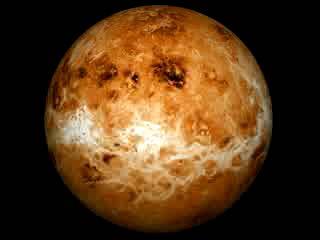Venus s Surface Two continents Surface consists of recently solidified basalt and few impact craters Major