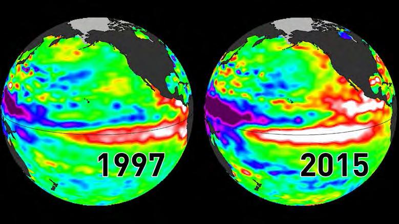 1997-98 El Nino Impacts Flooding in Southern states and California Much above normal