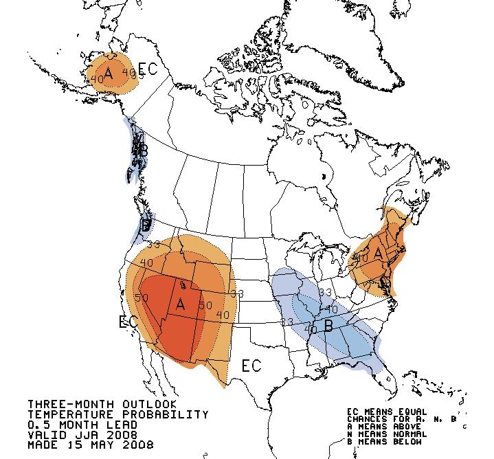 2008 Official Climate Prediction Center Forecast for this past summer.