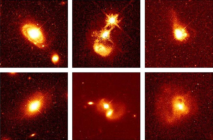 Quasars and host galaxies The Hubble telescope was able to resolve the host galaxies.