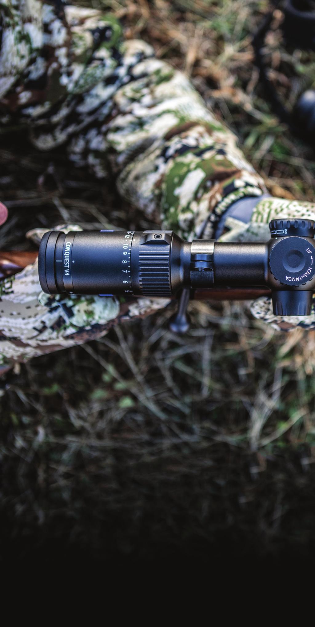 PRO U T H IG HLIG HT onquest R ET I L E O P T I O NS : ZQR Z-PLEX esigned and Engineered in Germany allistic Reticle bsolute reliability: the mechanical systems stand the test of harsh recoil,