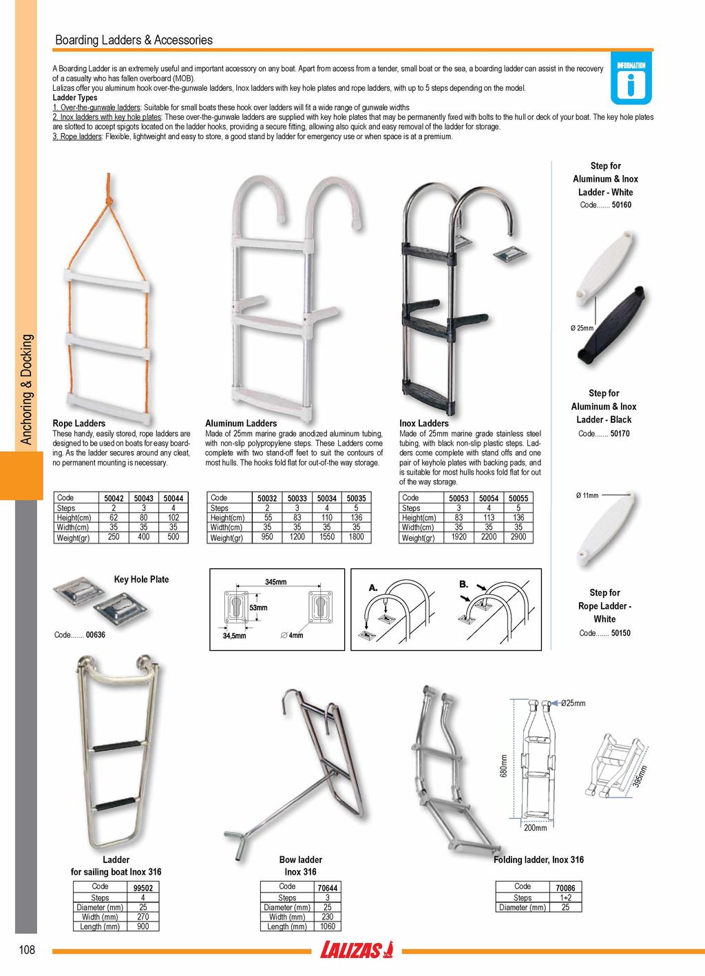Boarding Ladders & Accessories A Boarding Ladder is an extrem ely useful and im portant accessory on any boat.