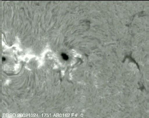 Solar Flare X ray flare (and optical flare observed in H ) with several eruptive centers.