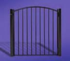Gates over 6 Wide) *Gold Accent *Upcharge May Apply Pool Gate (with arch option)