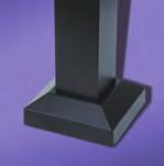 Ring Kit (optional) Welded Plate Option Aluminum Post Mount Post Flair (Welded