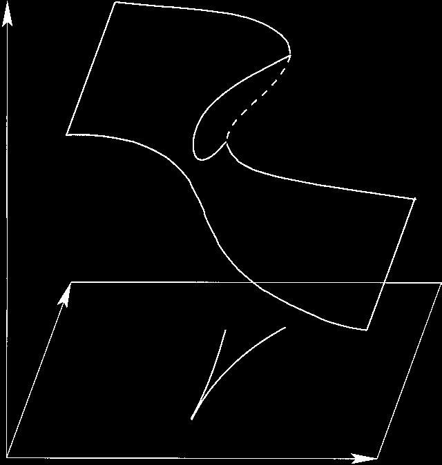 Complex dynamics in a short annulur container 333 Figure 4. Schematic of the cusp bifurcation point where the two saddle-node curves, S 1 and S 3, meet.