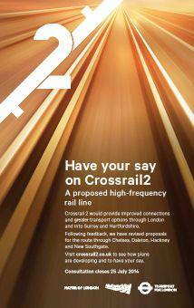Crossrail 2 has high level of public support In summer 2013, we consulted on the project to: -Understand general support for Crossrail 2 -Identify public preferences for metro or regional option In