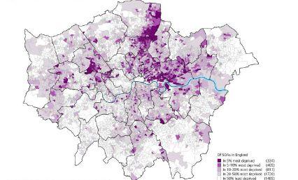 deprivation in London (2010) The Upper Lea Valley in