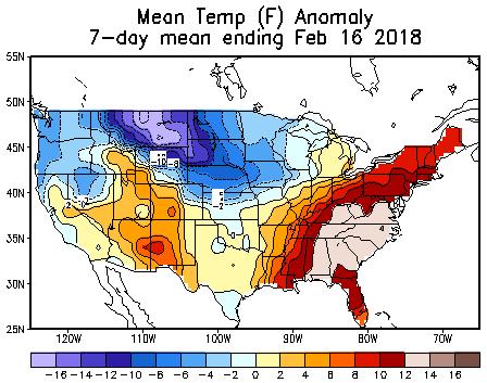 bcf Storage Dynamics: SLIGHTLY BULLISH Key Takeaway: Last week featured significant cold across the Midwest and Great Plains, with some of that cold able to dive into the South.