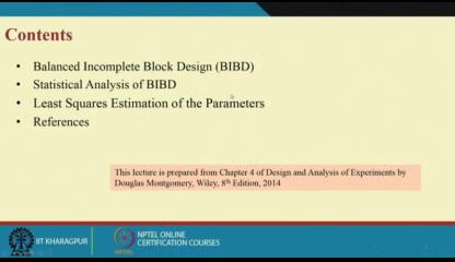 Design and Analysis of Experiments Prof.