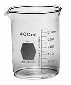 26. Graduated cylinder A narrow, round container used to precisely measure the volume of a liquid. A deep cup or glass with a wide mouth and a lip used for pouring 27. Beaker 28.